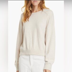Vince Double Layer Cashmere Crewneck Sweater